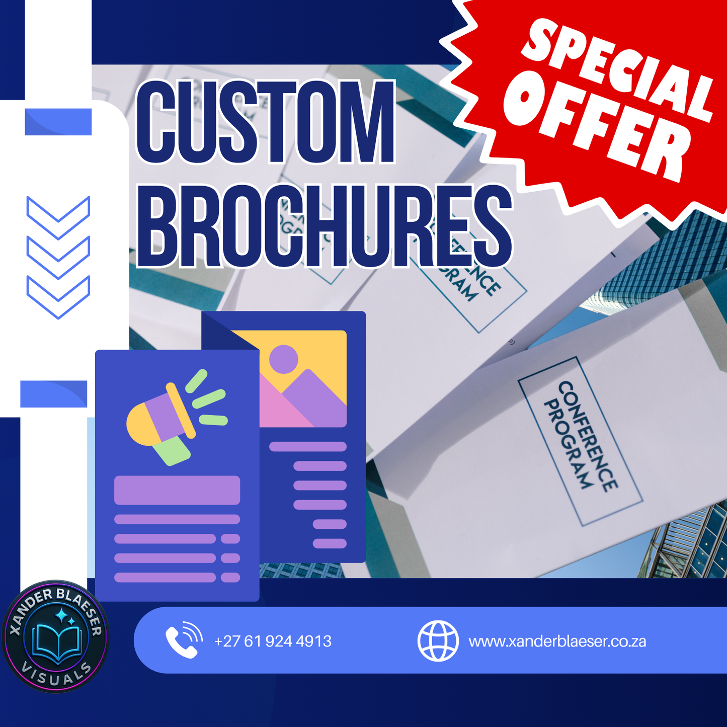 Custom Brochure Design | Print-Ready Professional Brochures